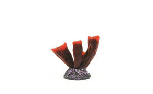 Natureform Coral Vase Sponge Red Niphates sp. 14 x 7 x 10.5cm - 9773
