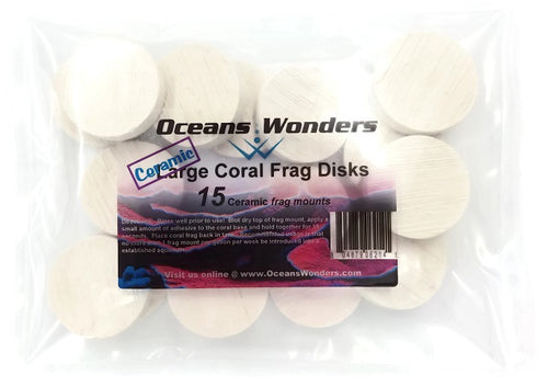 Coral Frag Disks 40 mm - 15 Units - freakincorals.com